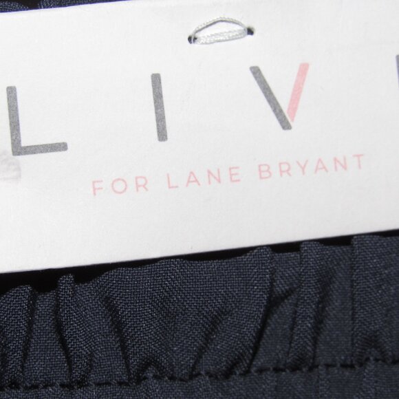 LIVI for Lane Bryant Navy Drawstring Cargo Pants • 26/28 • Plus‑Size Athleisure - Picture 8 of 8